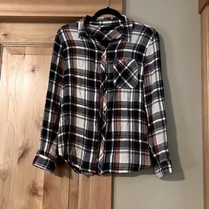 Very soft button down plaid shirt